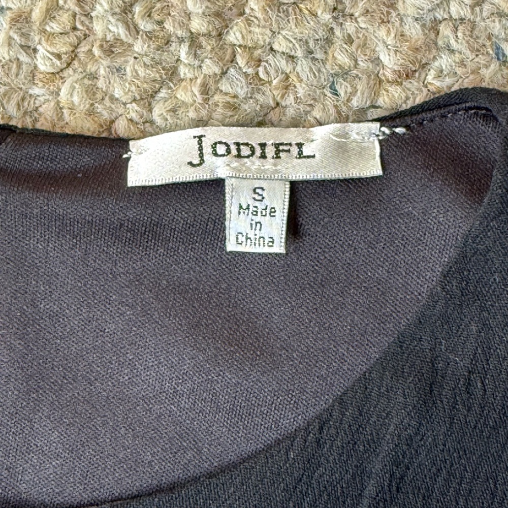 JODIFL Black Dress with Tassel Details Size Small - Picture 12 of 14